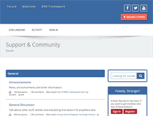 Tablet Screenshot of forum.orkframework.com